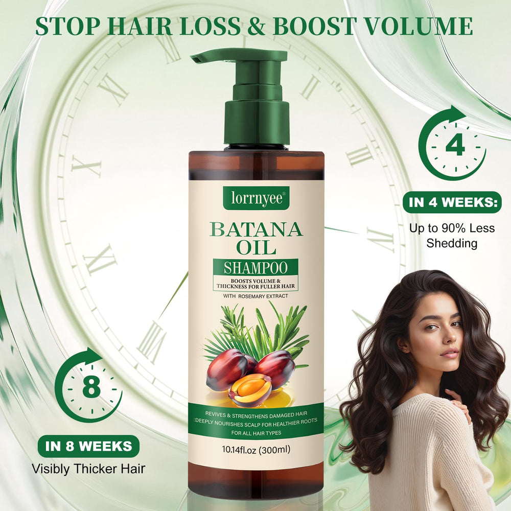 Lorrnyee Batana Oil Shampoo lather close-up for gentle cleansing