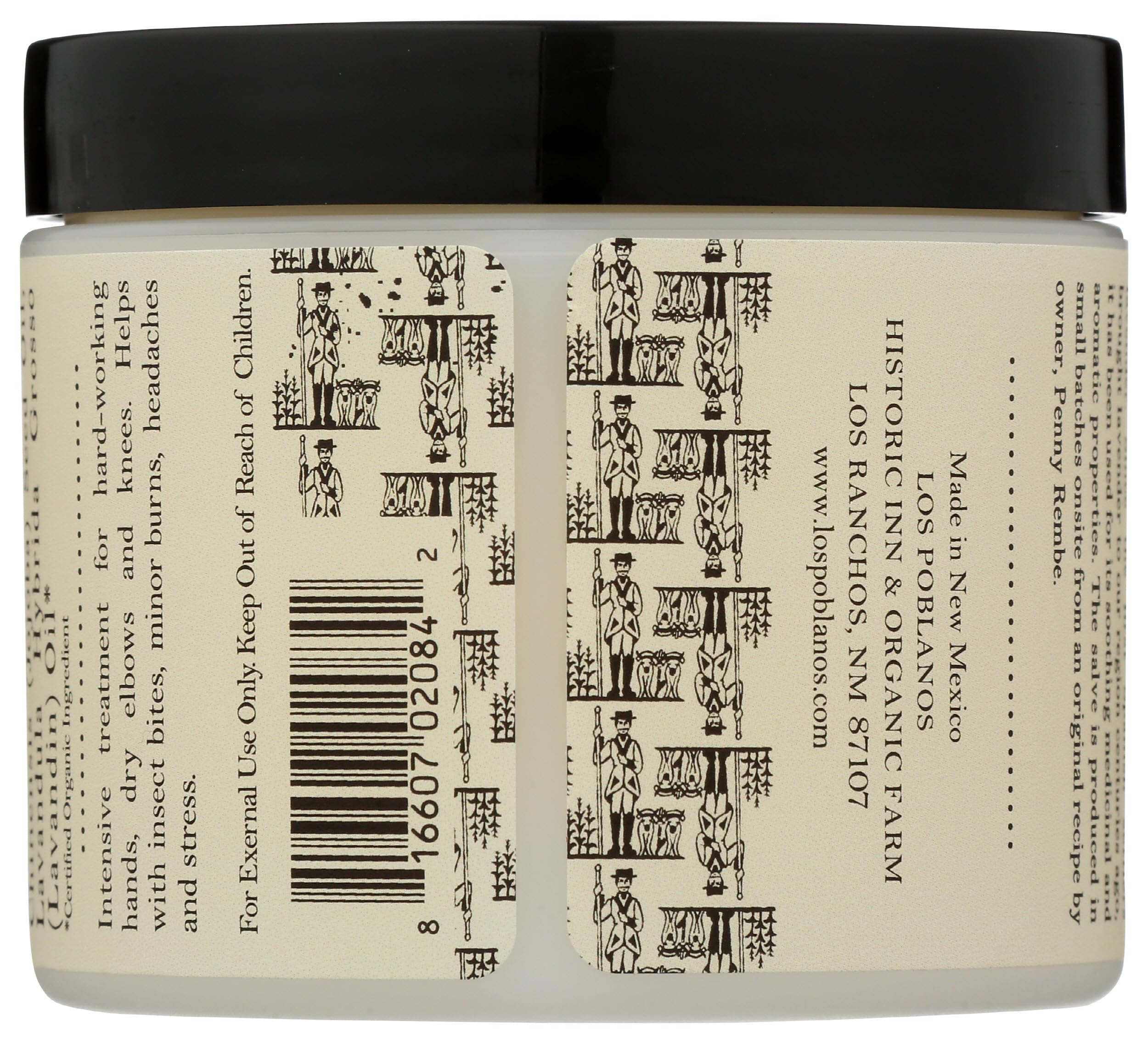 Los Poblanos lavender hand salve texture swatch showing rich consistency for dry skin