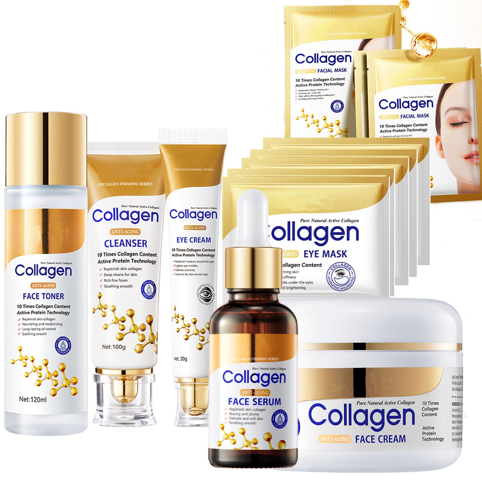 LOTIZUO collagen face wash bottle for a refreshing, hydrated cleanse