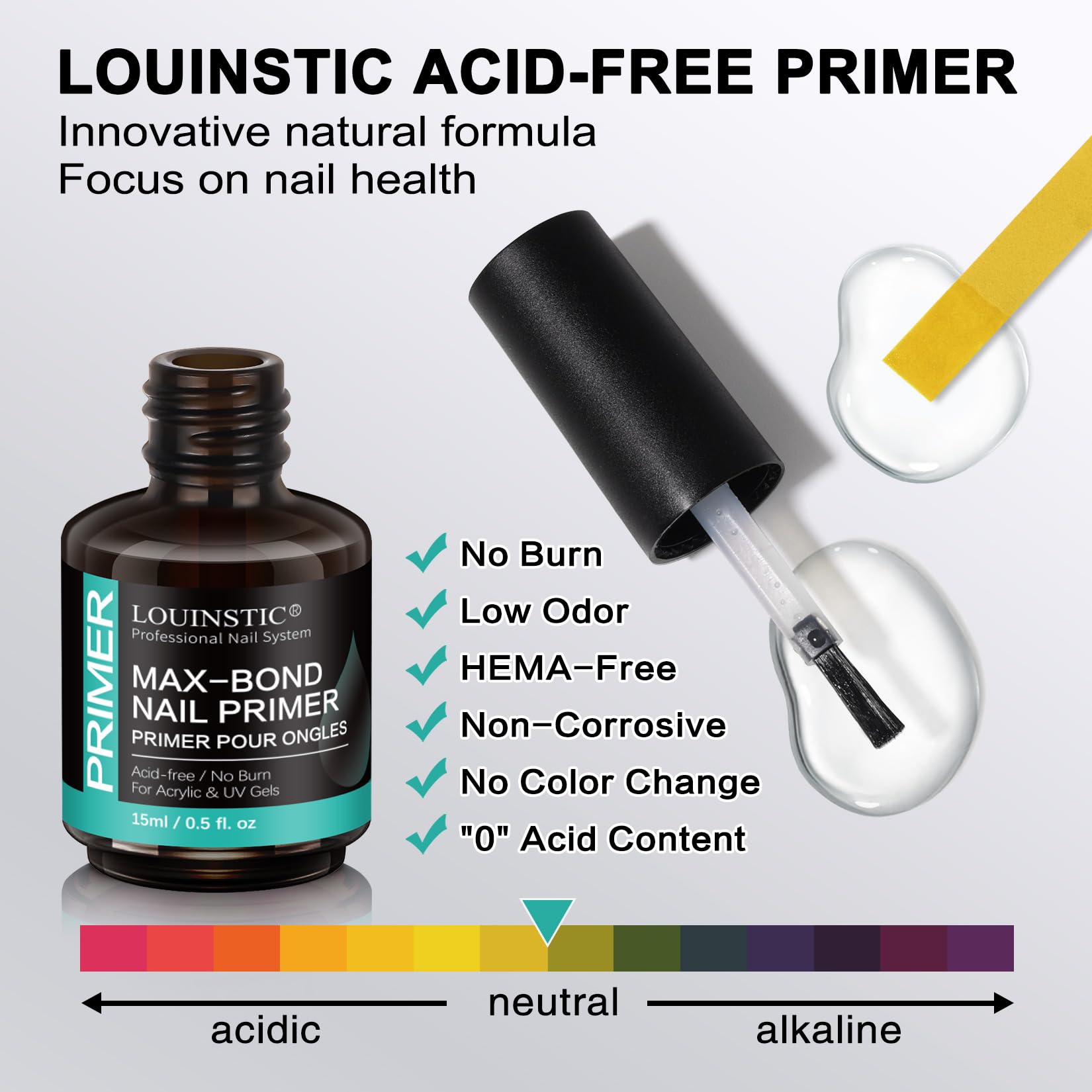 LOUINSTIC chrome-powder-application visual showing premium shimmer finish.