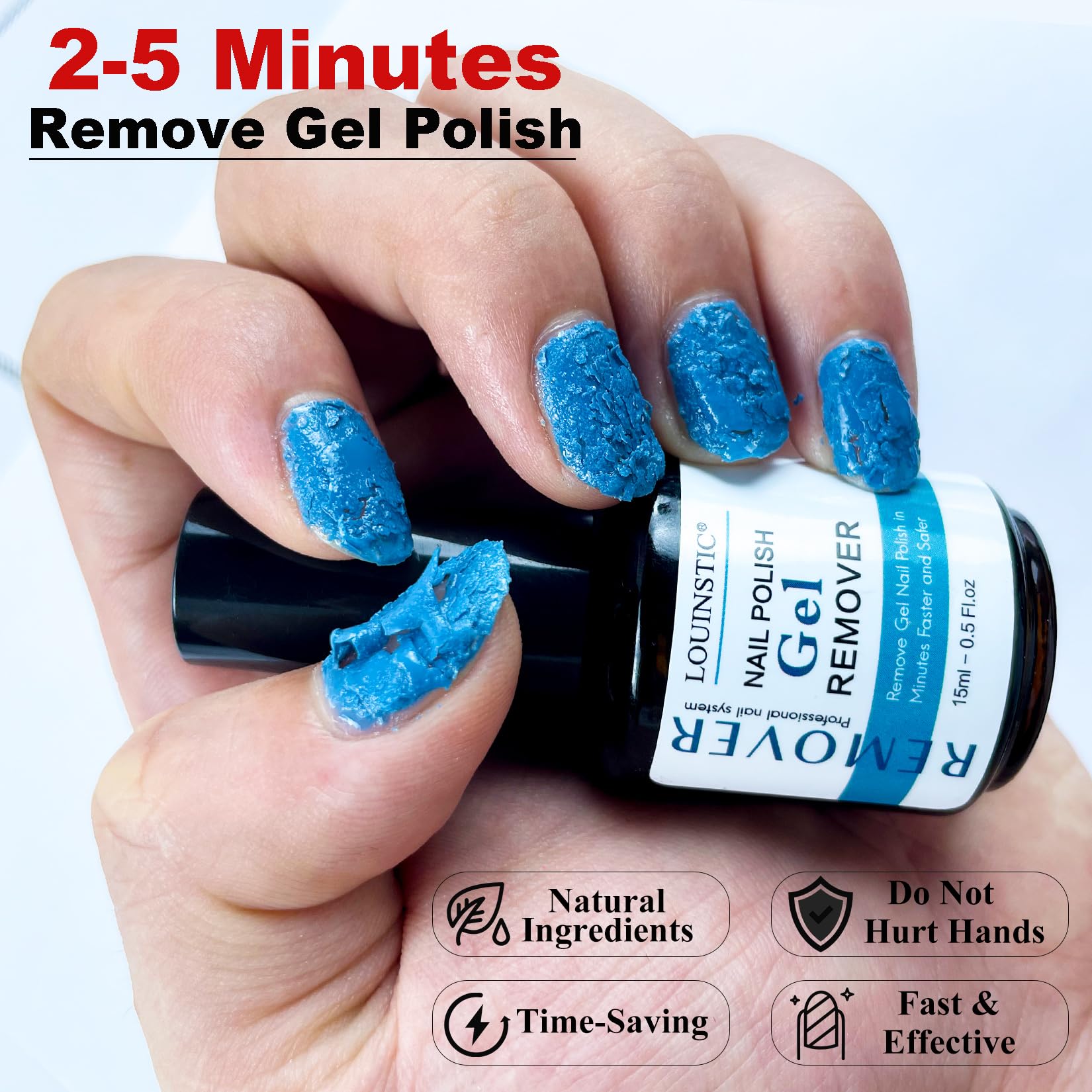 Louinstic cuticle pushers paired with remover for precise prep.