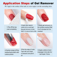 LOUINSTIC DIY manicure at home with easy steps and files.