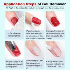 LOUINSTIC final removal result showing clean nails ready for next step.