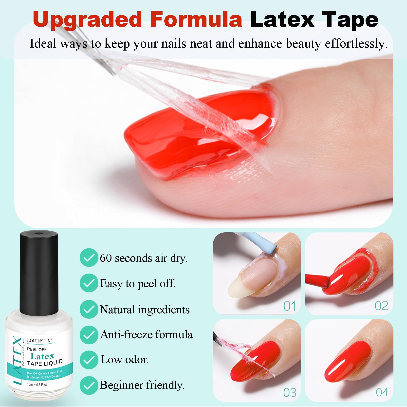 LOUINSTIC nail file and manicure tools for finishing touches