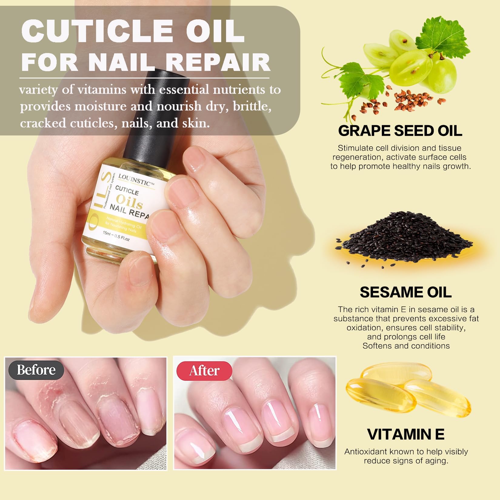 Louinstic nail file to shape nails after removal.