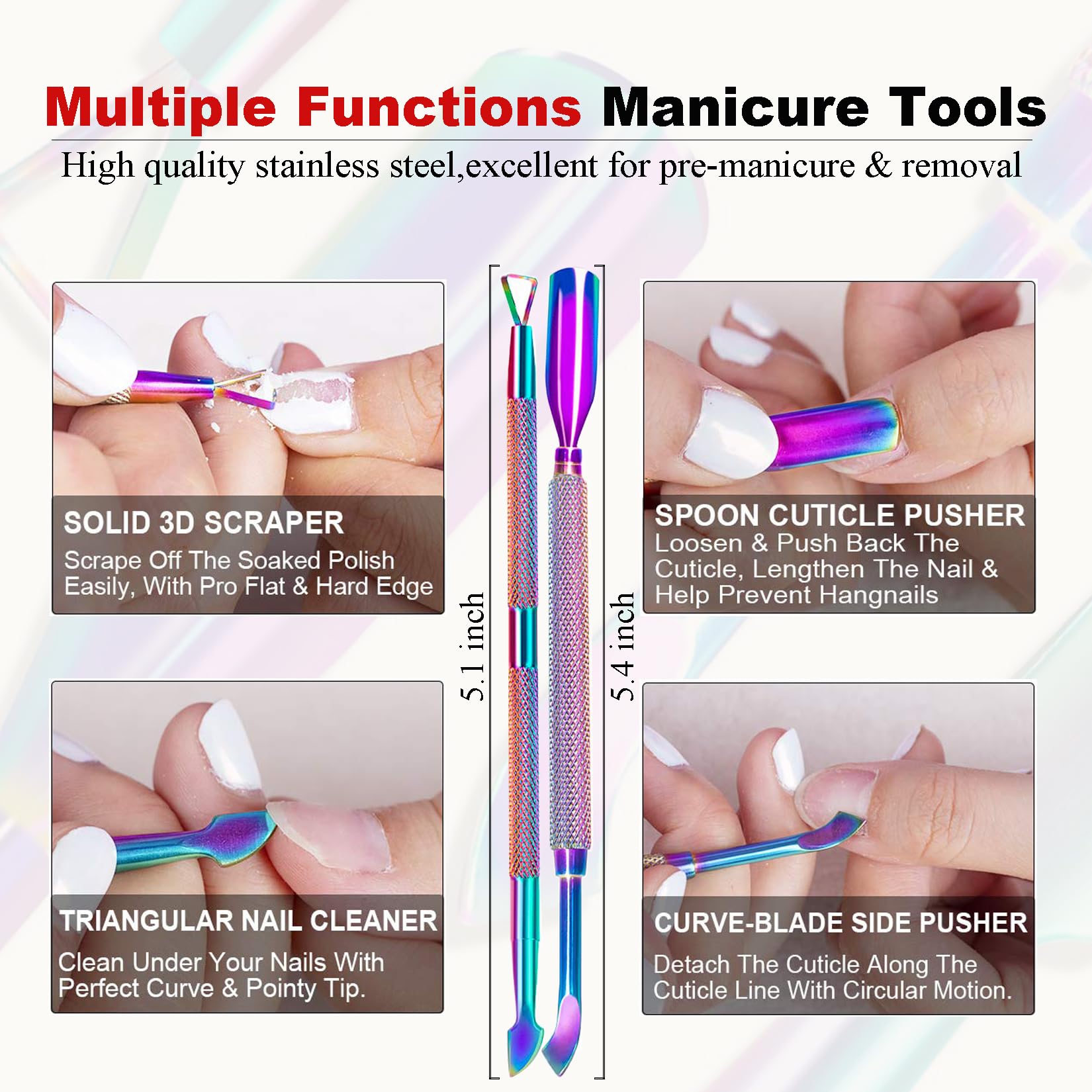 Close-up of controlled gel remover application on nails.
