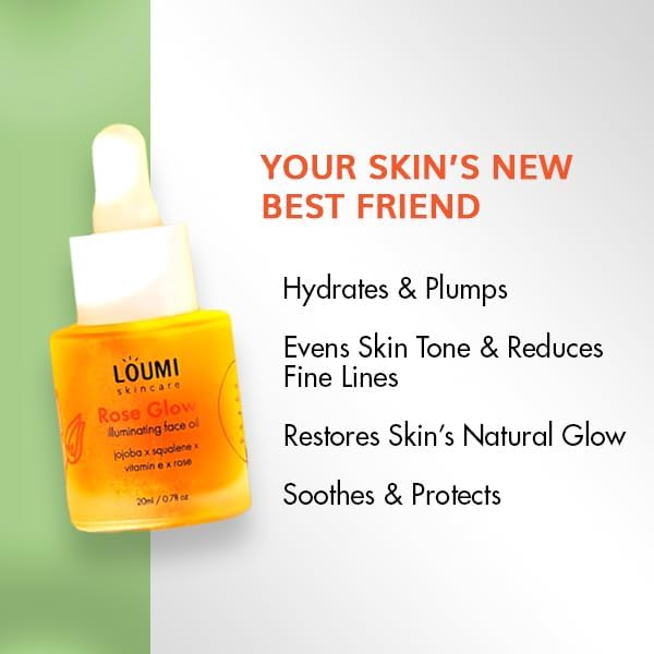 LOUMI Daily Duo product shot suggests radiant skin potential with consistent use