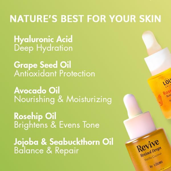 LOUMI Rose Glow Oil massaged into skin reveals lightweight hydration