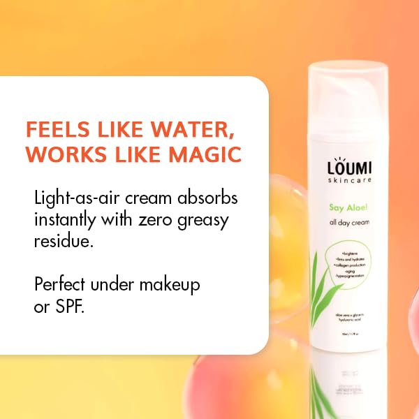 LOUMI Say Aloe All-Day Face Cream cruelty-free vegan formulation
