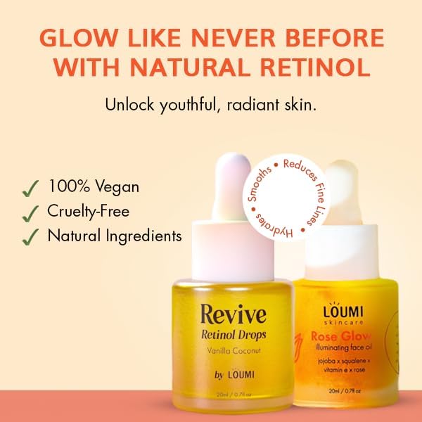 LOUMI Skincare vegan and cruelty-free badge emphasizes clean beauty