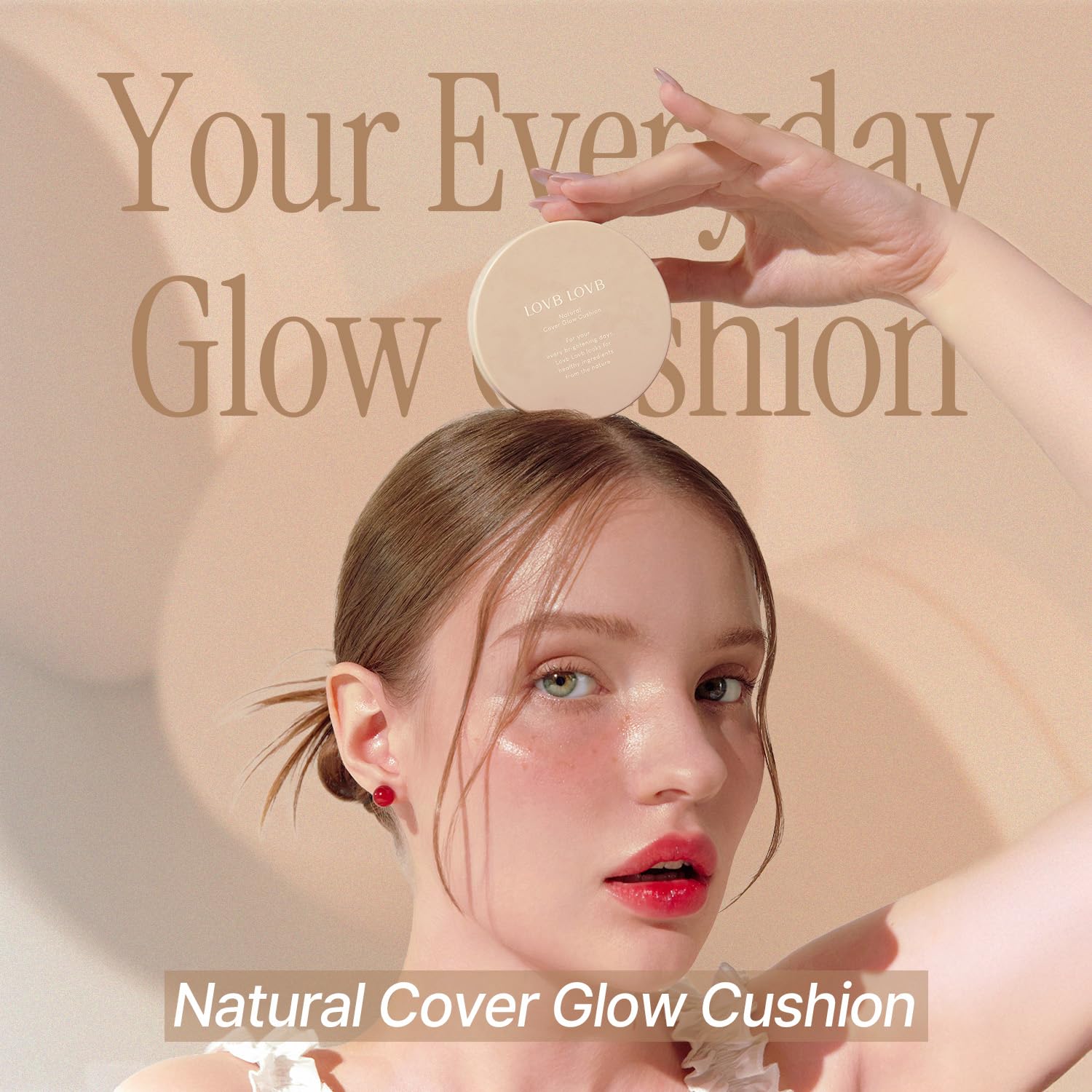 LOVB hypoallergenic cushion suitable for sensitive skin.