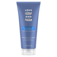 Love Beauty and Planet hair mask bottle featuring coconut water for intense hydration.