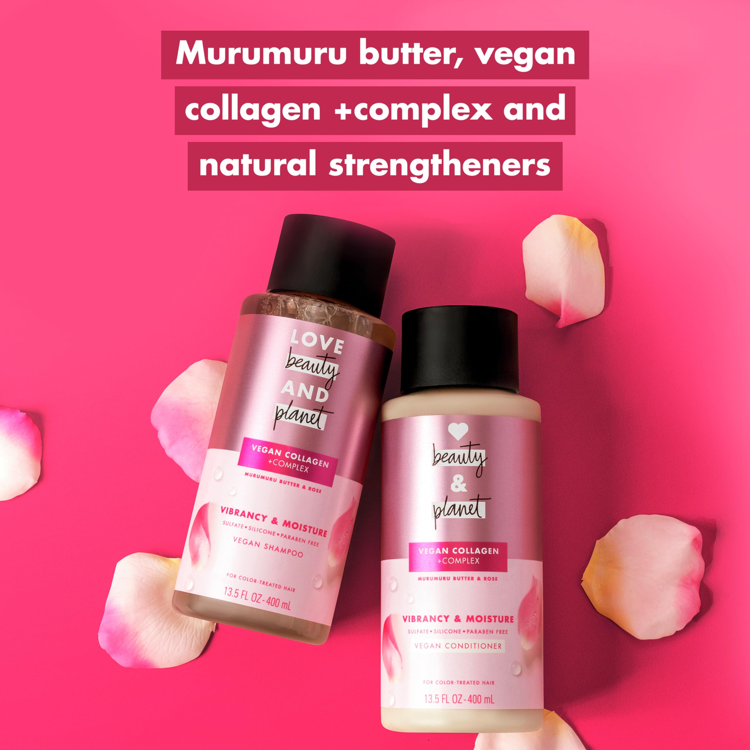 Love Beauty And Planet Murumuru Butter & Rose conditioner label details