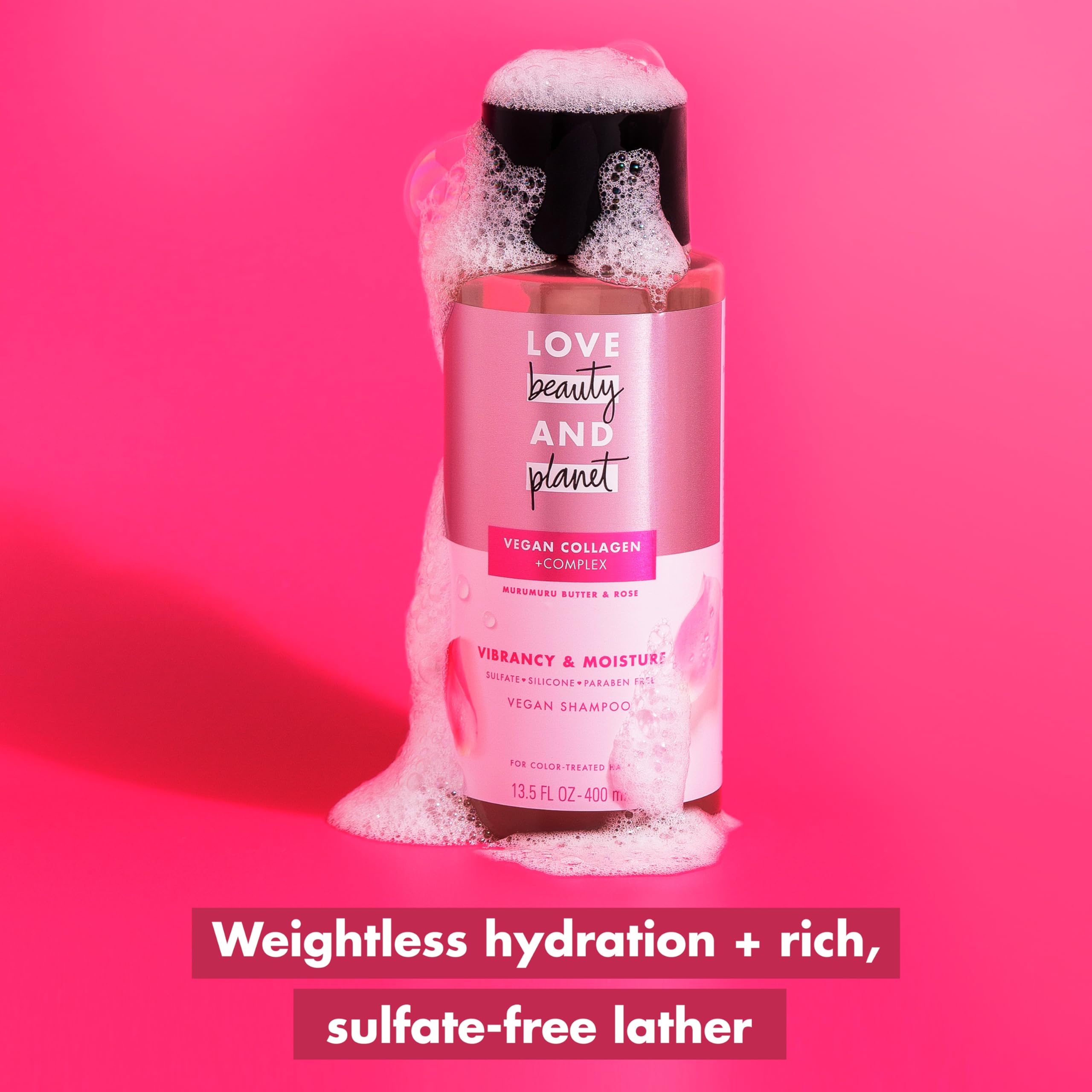 Love Beauty And Planet Murumuru Butter & Rose eco-packaging closeup