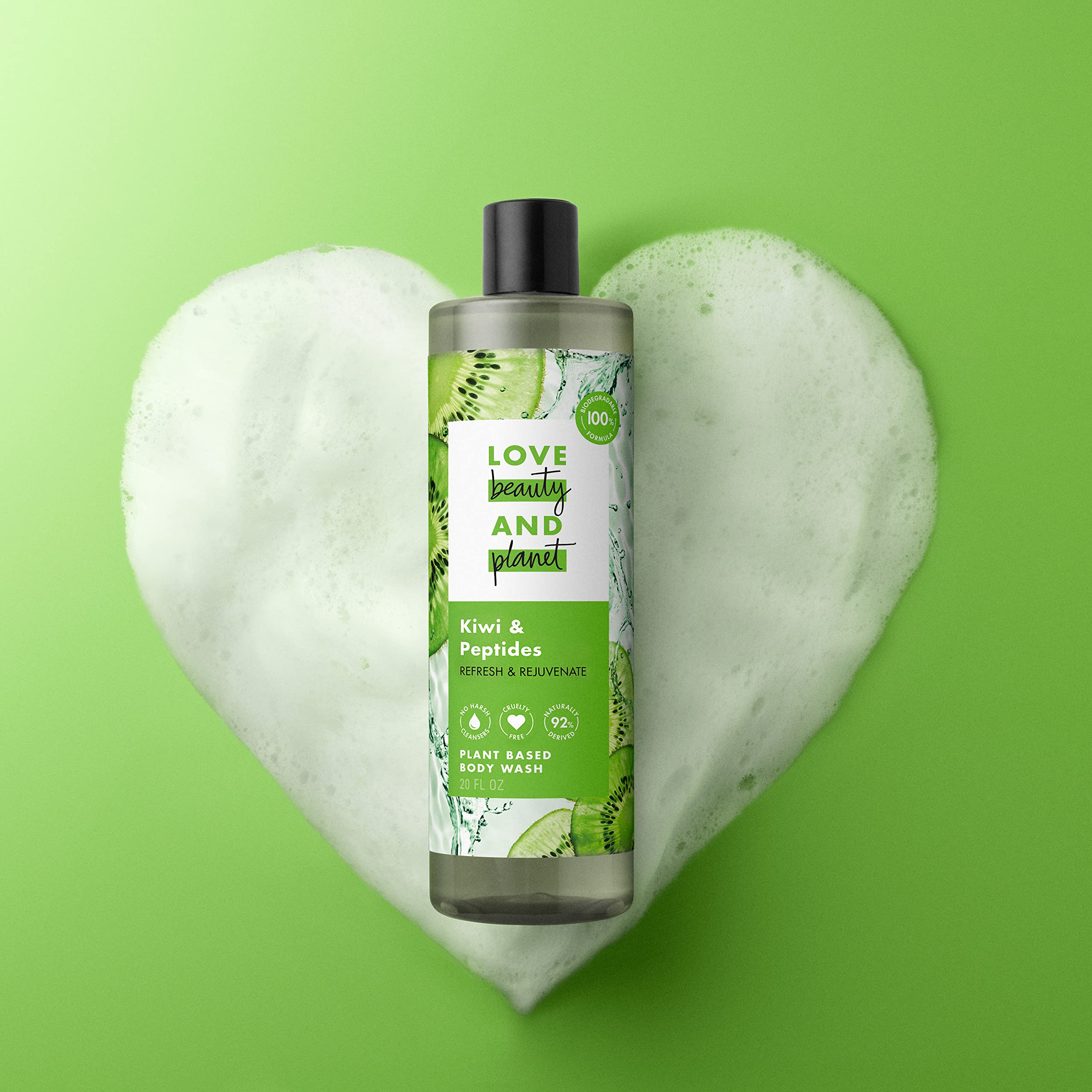 Shower scene with steam droplets suggests sensory cleanse and fresh scent.