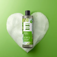 Shower scene with steam droplets suggests sensory cleanse and fresh scent.
