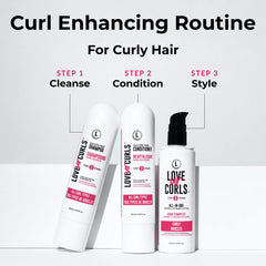 Love Ur Curls conditioner bottle for detangling and soft definition