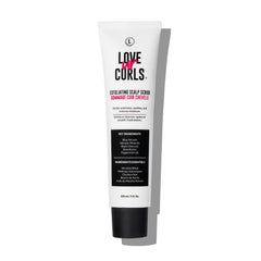 Love Ur Curls Exfoliating Scalp Scrub with built-in applicator for mess-free pre-shampoo treatment.