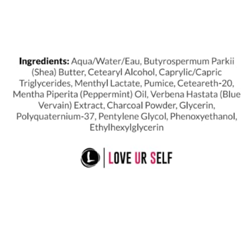 Love Ur Curls Exfoliating Scalp Scrub infused with peppermint oil for a refreshing cleanse.