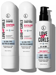 Love Ur Curls fragrance-free shampoo bottle provides gentle cleanse for kinky-coily hair.