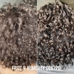 Love Ur Curls Irish Sea Moss Hair Gel being applied for defined curls.