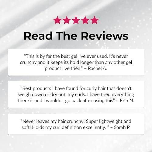 Love Ur Curls Irish Sea Moss Hair Gel finish leaves soft, residue-free curls.