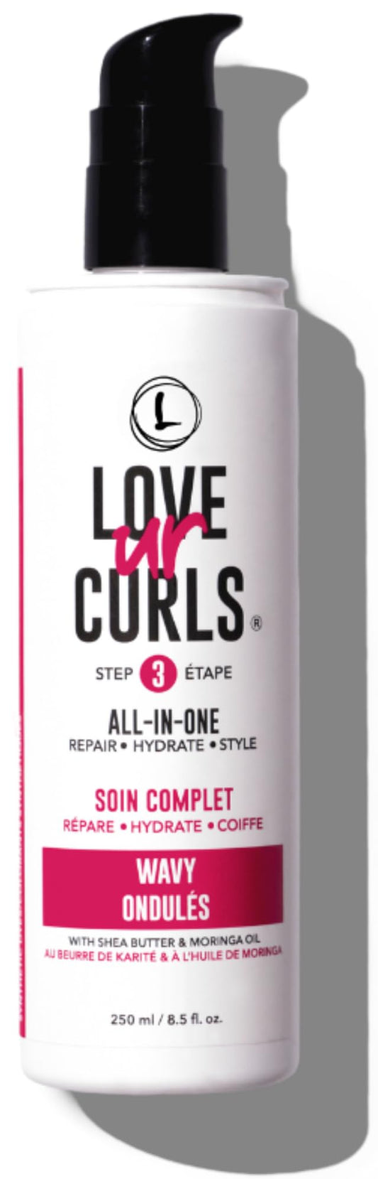 Love Ur Curls LUS All-in-One Styler bottle front for quick wave definition