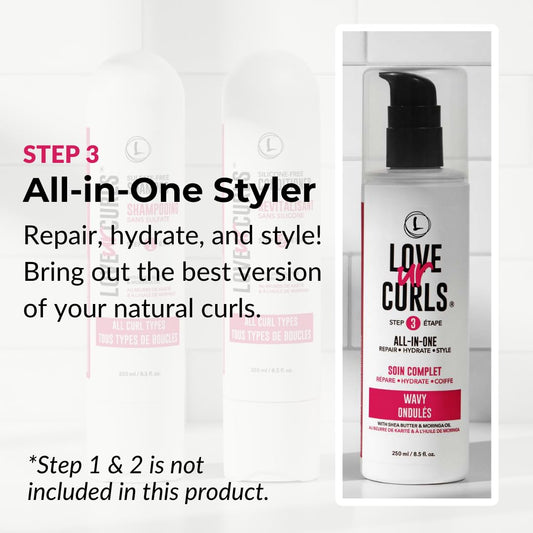 Love Ur Curls LUS bottle pump for easy application and shine