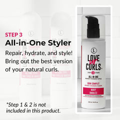 Love Ur Curls LUS bottle pump for easy application and shine