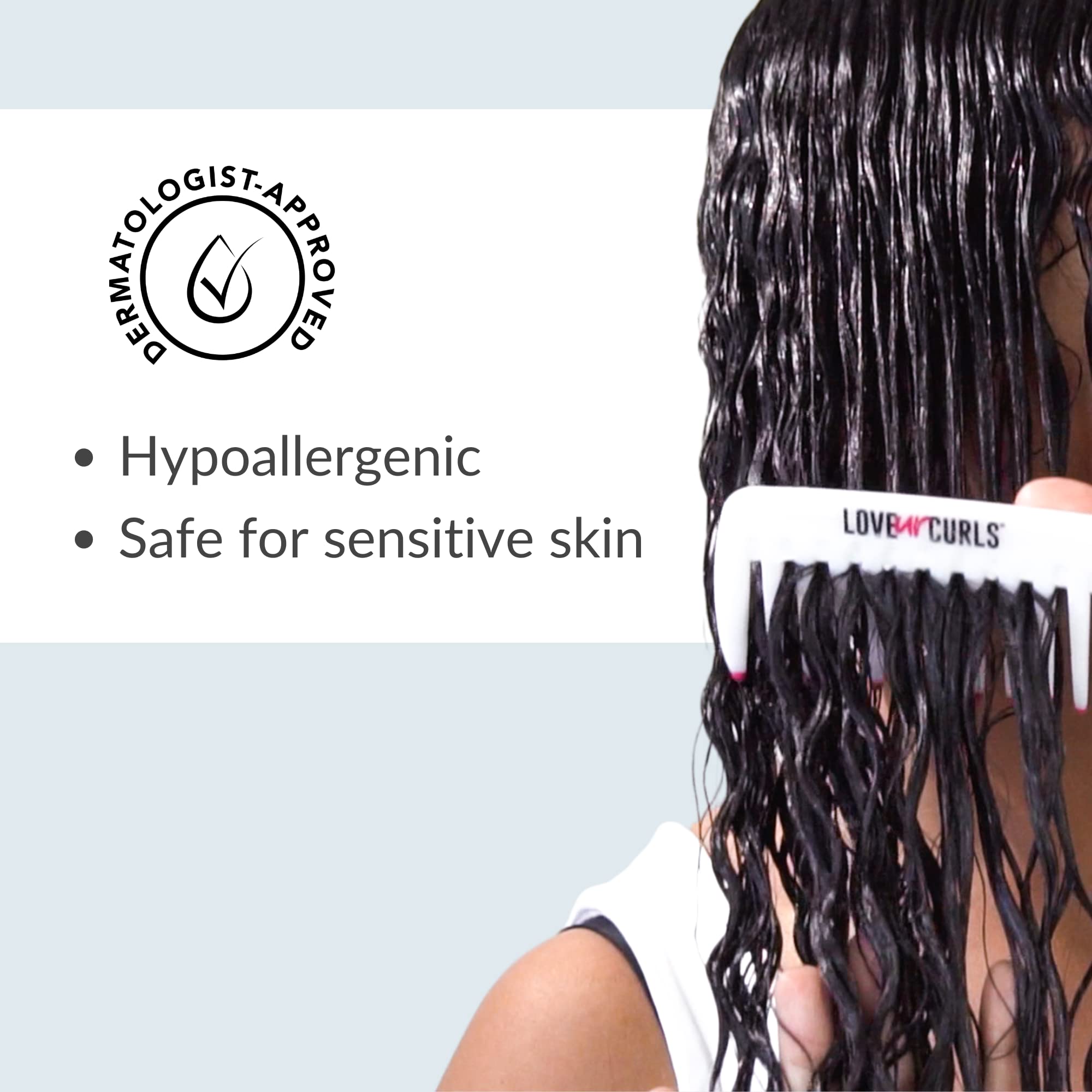 Love Ur Curls with shea butter and moringa oil for nourished curls.
