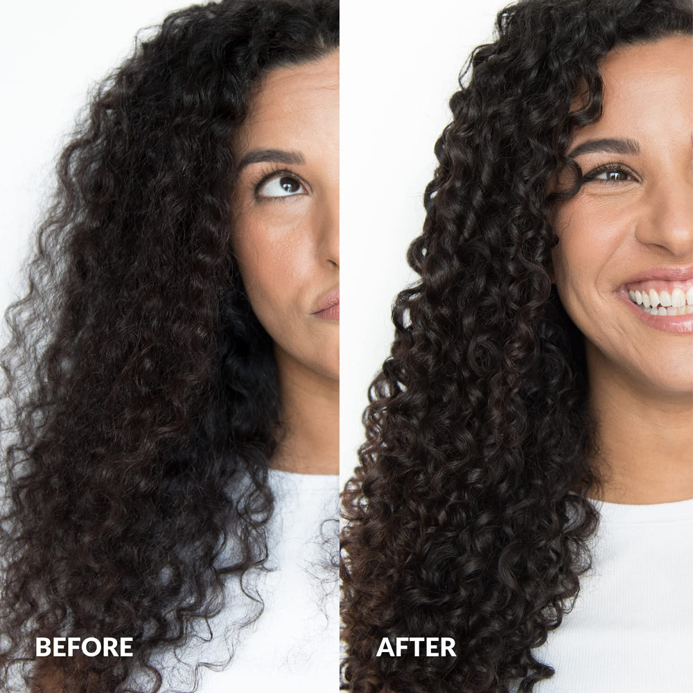 Love Ur Curls shea butter and moringa oil nourish curls.