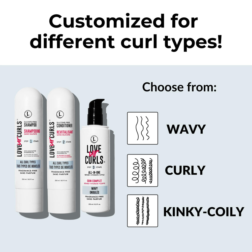 Love Ur Curls vegan, cruelty-free formulation visible on packaging.