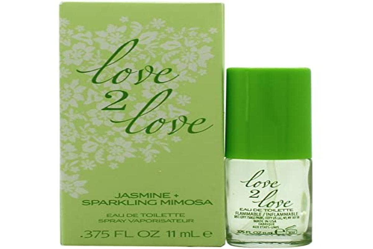 LOVE2LOVE Jasmine & Sparkling Mimosa EDT bottle, ideal for on-the-go fragrance.