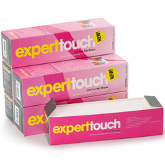 LoveBB lint-free nail wipes pack shown in six boxes for clean gel polish removal.