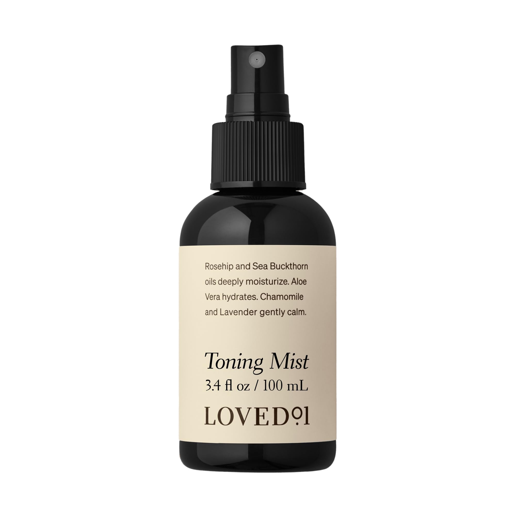 Loved01 Face & Body Toning Mist bottle offers refreshing hydration after cleansing.