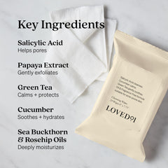 Loved01 wipes texture closeup showing soft pre-moistened surface.