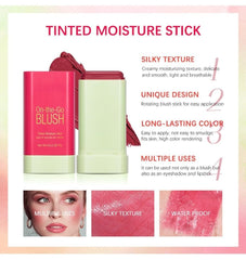 Lovelycat portable blush stick for travel bag on mirror-ready surface.