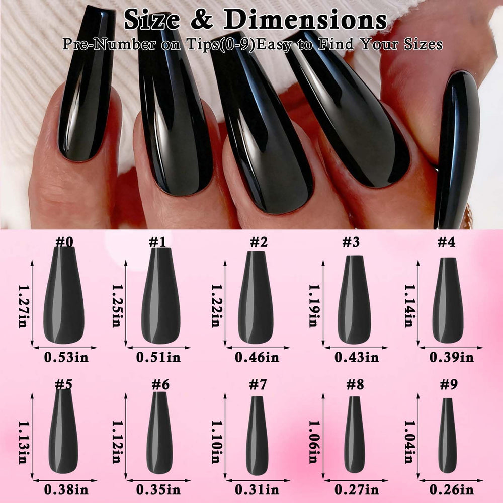 LoveOurHome 24-color glossy coffin nails collection for versatile, salon-style looks at home.