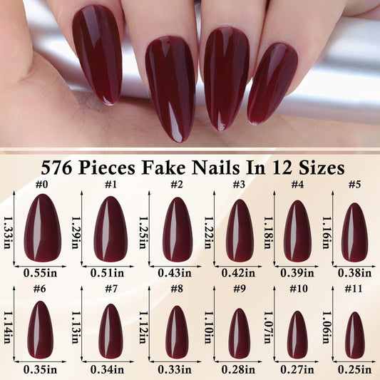 LoveOurHome almond nails in glossy colors for quick touch ups.