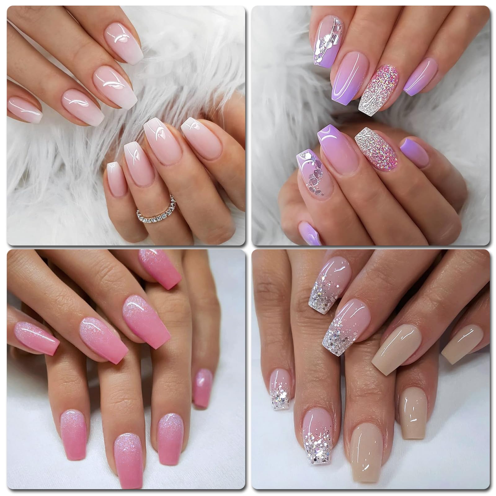 Easy application with nail glue for salon-like results