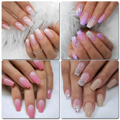 Easy application with nail glue for salon-like results