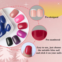 LoveOurHome nail glue bottles and adhesive tabs provide secure wear