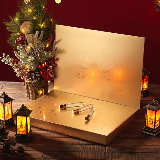 LOVERY advent calendar collection bottles offering daily scent discovery and variety