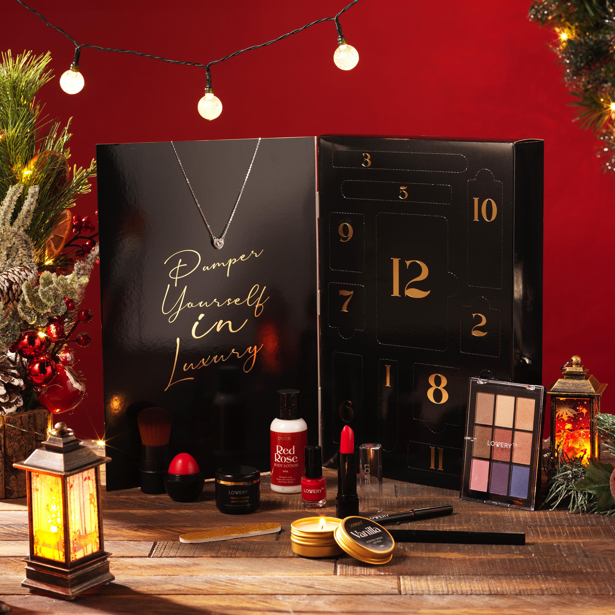 Lovery beauty treasures box open showing daily makeup surprises