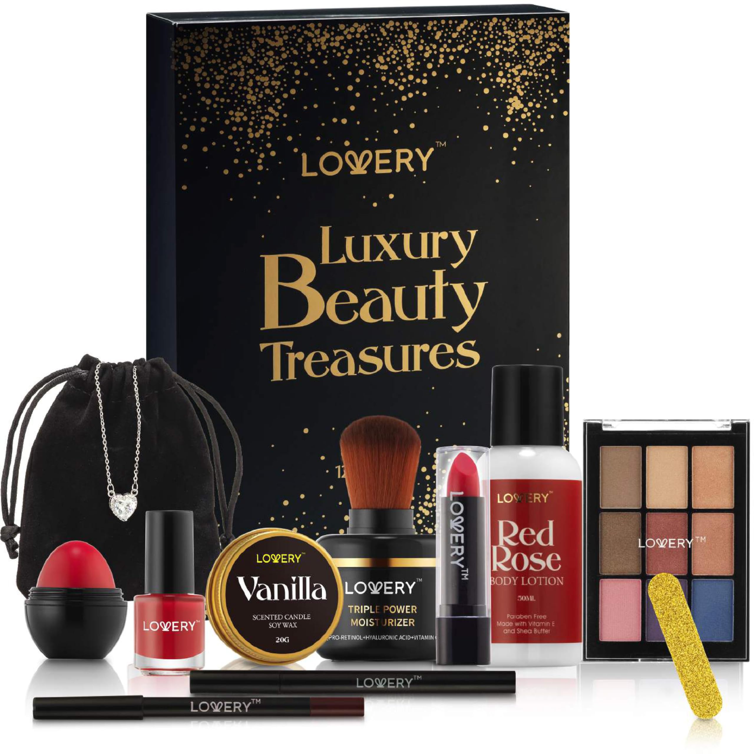 Lovery 12-day birthday gift box front view perfect for gifting occasions