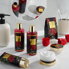 Lovery body scrub with rose fragrance for smoother skin