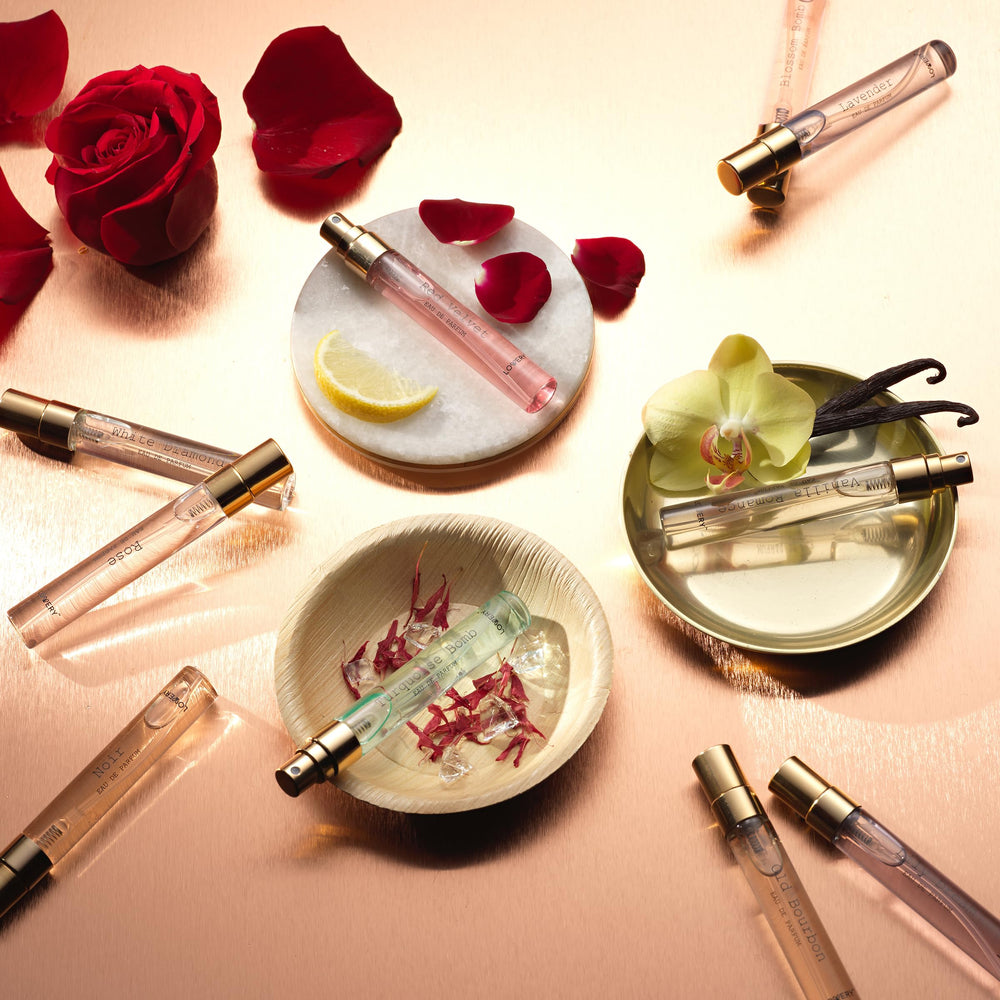LOVERY enchanted rose perfume bottle evokes romance and lasting charm