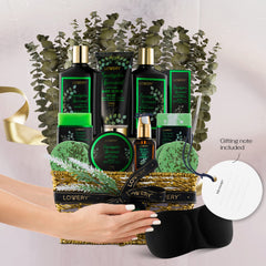 Lovery Eucalyptus Spearmint Bath Crystal adds shimmer to soak