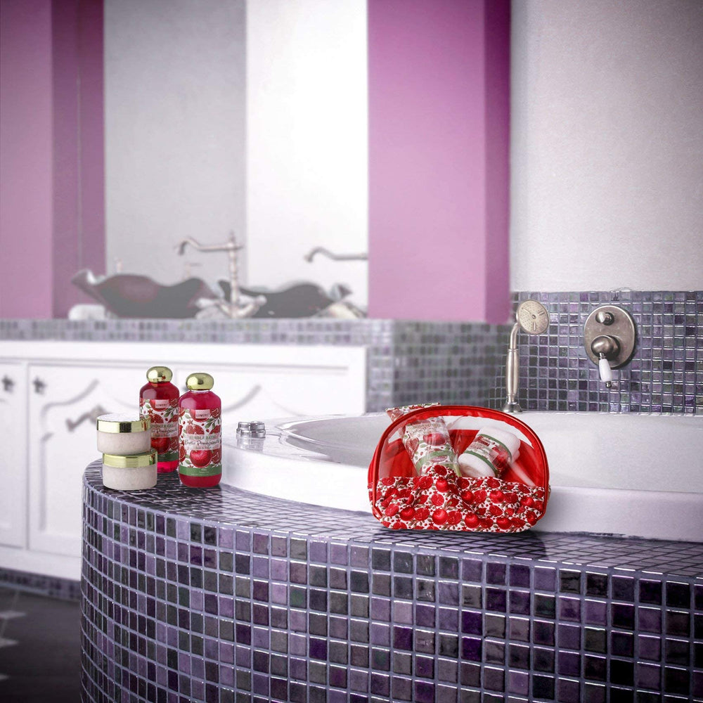 LOVERY Exotic Pomegranate Bubble Bath Bottle invites pampering during a relaxing soak