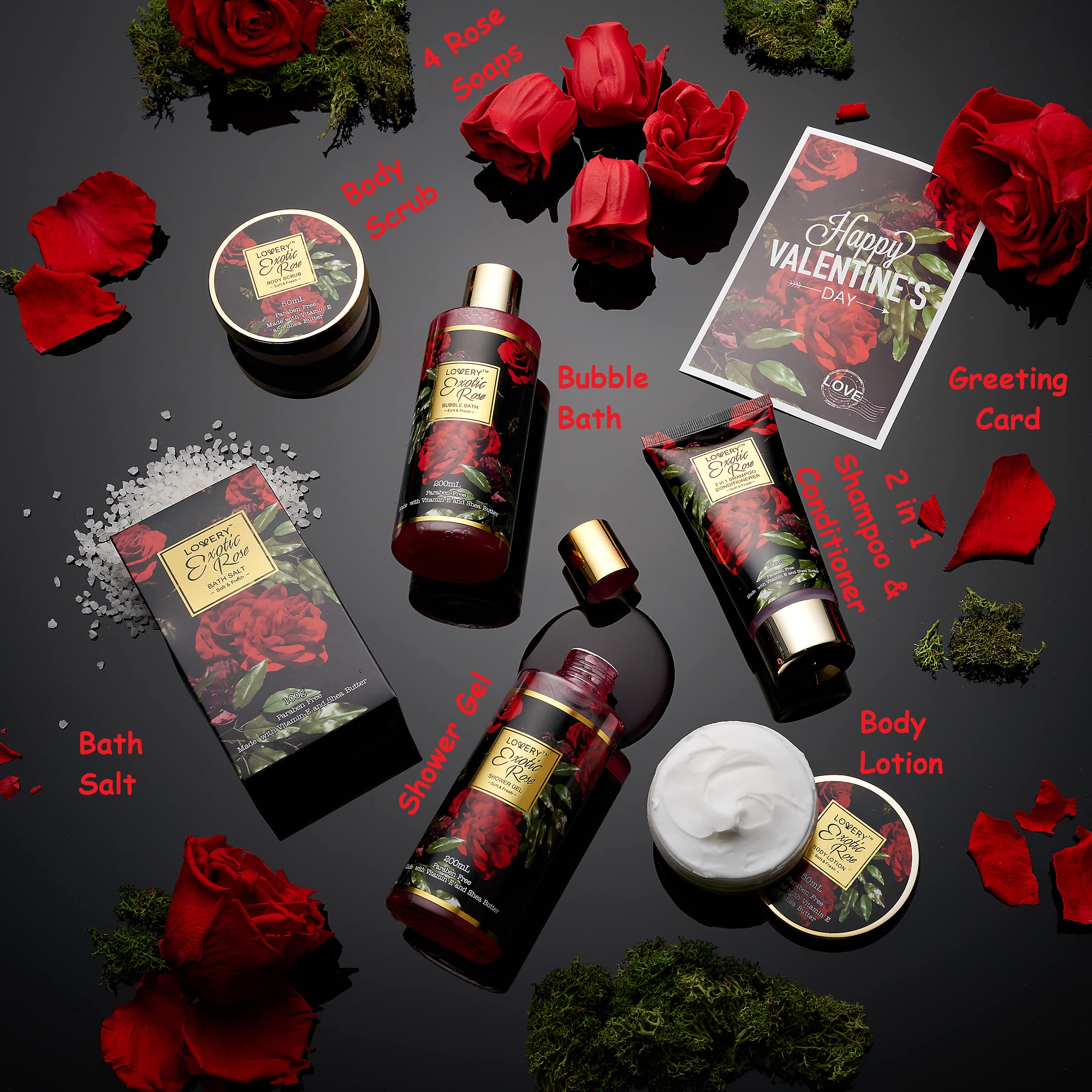 Lovery exotic rose spa gel offers luxurious shower experience